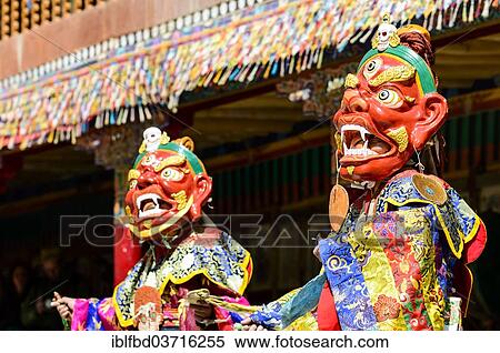 "Monks performing ritual mask dance, describing stories from the early days of Buddhism, during Hemis Festival, Hemis, Ladakh, Jammu and Kashmir, India, Asia" View Large Photo Image Stock Photography - "Monks performing ritual mask dance, describing stories from the early days of Buddhism, during Hemis Festival, Hemis, Ladakh, Jammu and Kashmir, India, Asia". Fotosearch