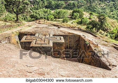 "Monolithic rock-cut Church of Bete Giyorgis or Saint George, Unesco World Heritage Site, Lalibela, Amhara Region, Ethiopia, Africa" View Large Photo Image Stock Image - "Monolithic rock-cut Church of Bete Giyorgis or Saint George, Unesco World Heritage Site, Lalibela, Amhara Region, Ethiopia, Africa". Fotosearch