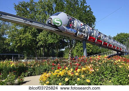 Picture - "Monorail train at the site of the International Garden Show 2013, Wilhelmsburg, Hamburg, Hamburg, Germany, Europe". Fotosearch