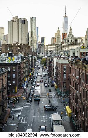 Picture - "Monroe Street, Chinatown, Manhattan, New York, United States, North America". Fotosearch