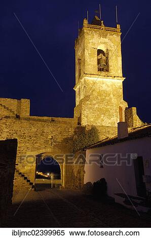 "Monsaraz fortified village, illuminated at night, Alto Alentejo, Evora, Portugal, Europe" View Large Photo Image Stock Photography - "Monsaraz fortified village, illuminated at night, Alto Alentejo, Evora, Portugal, Europe". Fotosearch