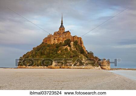 Picture - "Mont Saint-Michel, Le Mont-Saint-Michel, Normandie, France, Europe". Fotosearch