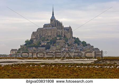 Stock Photo - "Mont Saint-Michel, Le Mont-Saint-Michel, Normandy, France, Europe". Fotosearch