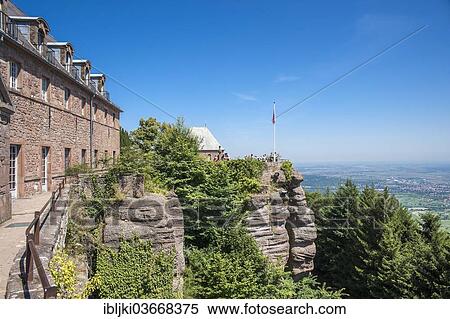 "Mont Sainte-Odile Abbey, Ottrott, Departement Bas-Rhin, Alsace, France, Europe" View Large Photo Image Stock Photography - "Mont Sainte-Odile Abbey, Ottrott, Departement Bas-Rhin, Alsace, France, Europe". Fotosearch