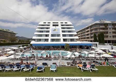 "Montemar Maritim Hotel, a four-star hotel with a swimming pool, Santa Susanna, Costa del Maresme, Catalonia, Spain, Europe, PublicGround, Europe" View Large Photo Image Stock Photo - "Montemar Maritim Hotel, a four-star hotel with a swimming pool, Santa Susanna, Costa del Maresme, Catalonia, Spain, Europe, PublicGround, Europe". Fotosearch
