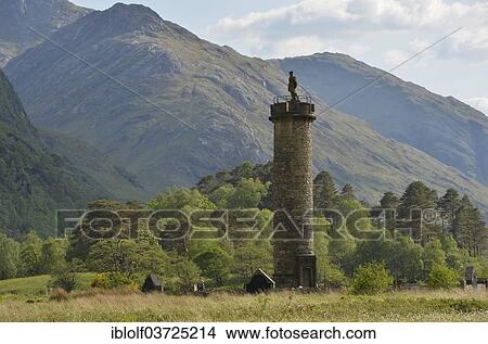 "Monument at Glenfinnan commemorating the Jacobite Rising, on the shore of Loch Shiel, Scottish Highlands, Scotland, United Kingdom, Europe" View Large Photo Image Picture - "Monument at Glenfinnan commemorating the Jacobite Rising, on the shore of Loch Shiel, Scottish Highlands, Scotland, United Kingdom, Europe". Fotosearch