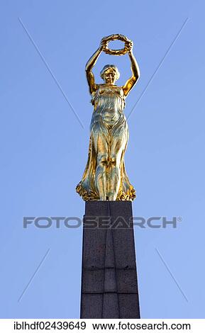 "Monument of Remembrance, nicknamed Gelle Fra, a memorial on Place de la Constitution square, by Claus Cito, Luxembourg city, Europe, PublicGround" View Large Photo Image Stock Photo - "Monument of Remembrance, nicknamed Gelle Fra, a memorial on Place de la Constitution square, by Claus Cito, Luxembourg city, Europe, PublicGround". Fotosearch