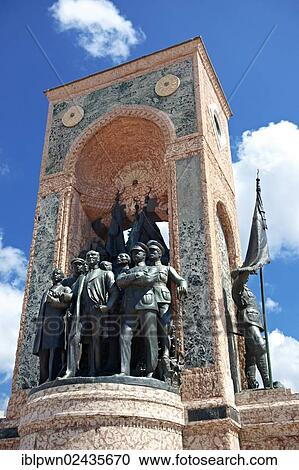 "Monument of the Republic with Ataturk, Taxim Square, Istanbul, Turkey, Asia" View Large Photo Image Stock Image - "Monument of the Republic with Ataturk, Taxim Square, Istanbul, Turkey, Asia". Fotosearch