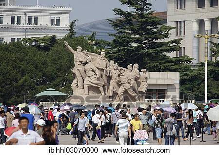 "Monument on Tiananmen Square, Tiananmen Platz, Beijing, China, People's Republic of China, Asia" View Large Photo Image Stock Image - "Monument on Tiananmen Square, Tiananmen Platz, Beijing, China, People's Republic of China, Asia". Fotosearch