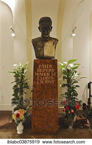 Stock Photo - "Monument to Father Rupert Mayer, Lower Church, Burgersaal, by Giovanni Antonio Viscardi, Munich, Upper Bavaria, Bavaria, Germany, Europe". Fotosearch