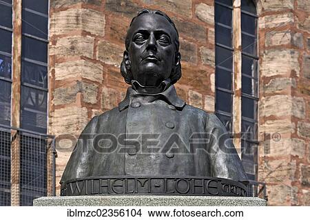 "Monument to Johann Konrad Wilhelm, a German Evangelical Lutheran theologian of the 19th century, by Johannes Goetz, 2010, Kirchenplatz square, Fuerth, Middle Franconia, Bavaria, Germany, Europe" View Large Photo Image Picture - "Monument to Johann Konrad Wilhelm, a German Evangelical Lutheran theologian of the 19th century, by Johannes Goetz, 2010, Kirchenplatz square, Fuerth, Middle Franconia, Bavaria, Germany, Europe". Fotosearch