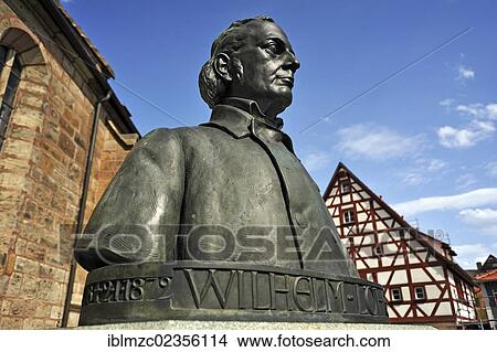 "Monument to Johann Konrad Wilhelm, a German Evangelical Lutheran theologian of the 19th century, by Johannes Goetz, 2010, Kirchenplatz square, Fuerth, Middle Franconia, Bavaria, Germany, Europe" View Large Photo Image Picture - "Monument to Johann Konrad Wilhelm, a German Evangelical Lutheran theologian of the 19th century, by Johannes Goetz, 2010, Kirchenplatz square, Fuerth, Middle Franconia, Bavaria, Germany, Europe". Fotosearch