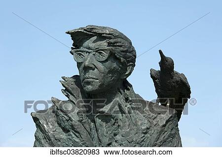 Stock Image - "Monument to Juhan Smuul, Koguva, Muhu Estonia, Baltic States". Fotosearch