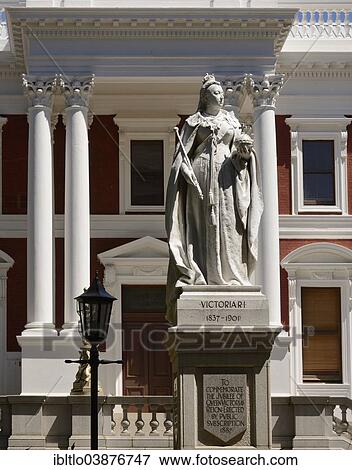 Stock Photo - "Monument to Queen Victoria, Houses of Parliament, Cape Town, Western Cape, South Africa, Africa". Fotosearch
