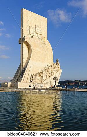 Stock Photo - "Monument to the Discoveries or Padrao dos Descobrimentos, Lisbon, Portugal, Europe". Fotosearch