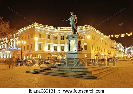 "Monument to the Governor of Odessa, Duke of Richelieu, Armand Emmanuel Sophie Septimanie de Vignerot du Plessis, Odessa, Ukraine, Eastern Europe, Odessa, Odessa Oblast, Ukraine, Europe" View Large Photo Image Stock Photography - "Monument to the Governor of Odessa, Duke of Richelieu, Armand Emmanuel Sophie Septimanie de Vignerot du Plessis, Odessa, Ukraine, Eastern Europe, Odessa, Odessa Oblast, Ukraine, Europe". Fotosearch
