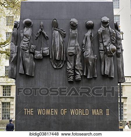 Stock Photo - "Monument to the Women of World War II, London, England, Great Britain". Fotosearch
