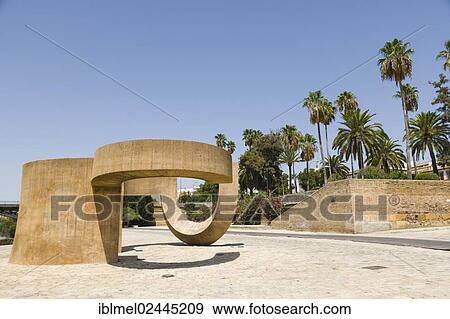 "Monumento a la Tolerancia, Monument to Tolerance by Eduardo Chillida, Paseo Alcalde Marques de Contadero, El Arenal, Seville, Sevilla, Andalusia, Spain, Europe" View Large Photo Image Stock Photo - "Monumento a la Tolerancia, Monument to Tolerance by Eduardo Chillida, Paseo Alcalde Marques de Contadero, El Arenal, Seville, Sevilla, Andalusia, Spain, Europe". Fotosearch
