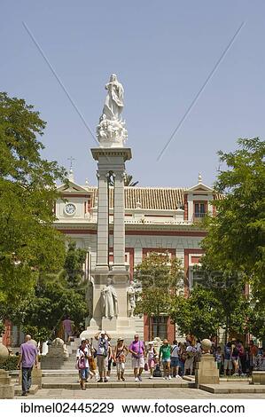 "Monumento dedicado a la Inmaculada Concepcion, Monument of the Immaculate Conception, by Lorenzo Coullaut Valera, Plaza del Triunfo, Seville, Sevilla, Andalusia, Spain, Europe" View Large Photo Image Stock Photo - "Monumento dedicado a la Inmaculada Concepcion, Monument of the Immaculate Conception, by Lorenzo Coullaut Valera, Plaza del Triunfo, Seville, Sevilla, Andalusia, Spain, Europe". Fotosearch