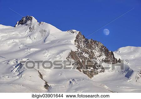 "Moonrise over Monte Rosa with Dufour Peak, 4638 m, Gornergrat Ridge, Zermatt, Canton of Valais, Switzerland, Europe" View Large Photo Image Picture - "Moonrise over Monte Rosa with Dufour Peak, 4638 m, Gornergrat Ridge, Zermatt, Canton of Valais, Switzerland, Europe". Fotosearch