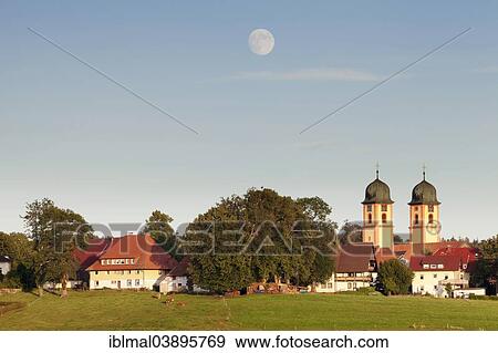 "Moonrise over Sankt Margen, Black Forest, Baden-Wurttemberg, Germany, Europe" View Large Photo Image Stock Photo - "Moonrise over Sankt Margen, Black Forest, Baden-Wurttemberg, Germany, Europe". Fotosearch