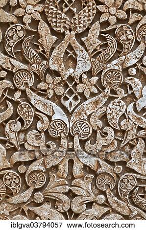 "Moorish arabesques in the Nasrid Palace, Alhambra, UNESCO World Heritage Site, Granada, Andalusia, Spain, Europe" View Large Photo Image Stock Photo - "Moorish arabesques in the Nasrid Palace, Alhambra, UNESCO World Heritage Site, Granada, Andalusia, Spain, Europe". Fotosearch