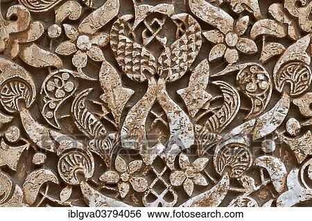 "Moorish arabesques in the Nasrid Palace, Alhambra, UNESCO World Heritage Site, Granada, Andalusia, Spain, Europe" View Large Photo Image Stock Photograph - "Moorish arabesques in the Nasrid Palace, Alhambra, UNESCO World Heritage Site, Granada, Andalusia, Spain, Europe". Fotosearch