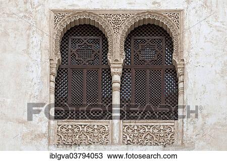 "Moorish reliefs decorating the window arches in the Nasrid Palace, Alhambra, UNESCO World Heritage Site, Granada, Andalusia, Spain, Europe" View Large Photo Image Stock Image - "Moorish reliefs decorating the window arches in the Nasrid Palace, Alhambra, UNESCO World Heritage Site, Granada, Andalusia, Spain, Europe". Fotosearch