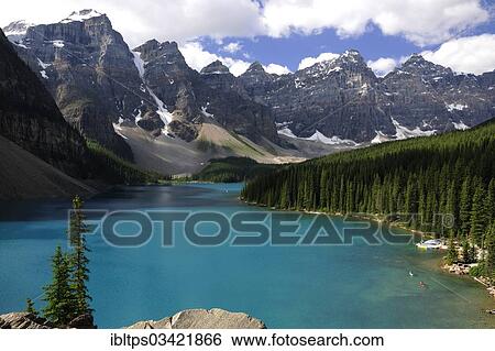 "Moraine Lake in the Rocky Mountains, Banff National Park, Alberta Province, Canada, North America" View Large Photo Image Stock Photograph - "Moraine Lake in the Rocky Mountains, Banff National Park, Alberta Province, Canada, North America". Fotosearch