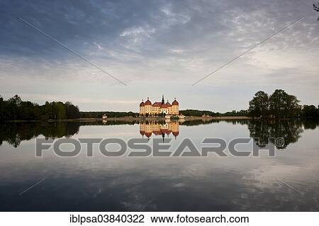 Stock Image - "Moritzburg Castle, Dresden, Saxony, Germany, Europe". Fotosearch