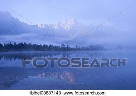 "Morning fog at Almsee Lake, Salzkammergut, Upper Austria, Austria, Europe" View Large Photo Image Stock Photo - "Morning fog at Almsee Lake, Salzkammergut, Upper Austria, Austria, Europe". Fotosearch