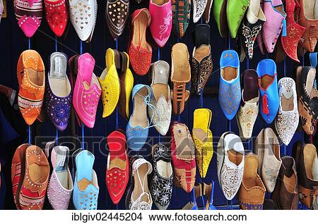 "Moroccan slippers, Babouches, Morocco, Africa" View Large Photo Image Picture - "Moroccan slippers, Babouches, Morocco, Africa". Fotosearch