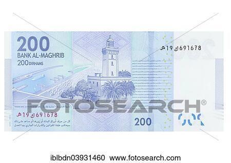 Moroccan two hundred dirhams banknote View Large Photo Image Stock Image - Moroccan two hundred dirhams banknote. Fotosearch