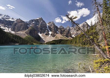 "Morraine Lake, Banff National Park, Kanada" View Large Photo Image Picture - "Morraine Lake, Banff National Park, Kanada". Fotosearch