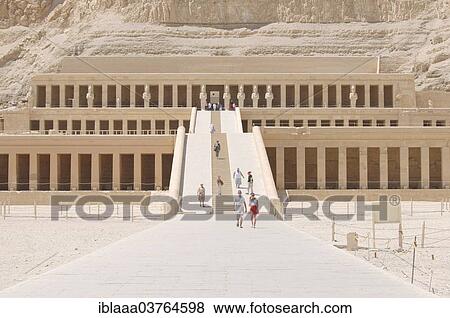 Stock Photo - "Mortuary Temple of Hatshepsut, Luxor Temple, UNESCO World Heritage site, Thebes, Luxor, Gouvernement al-Uqsur, Egypt, Africa". Fotosearch