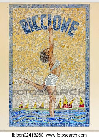 Mosaic at a hotel in Riccione, Italy, Europe View Large Photo Image Stock Image - Mosaic at a hotel in Riccione, Italy, Europe. Fotosearch