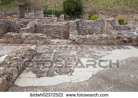 "Mosaic floor at the Villa Romana dels Amettlers excavation site, Tossa de Mar, Costa Brava, Catalonia, Spain, Europe" View Large Photo Image Stock Image - "Mosaic floor at the Villa Romana dels Amettlers excavation site, Tossa de Mar, Costa Brava, Catalonia, Spain, Europe". Fotosearch