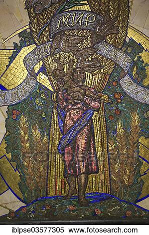 "Mosaic, Novoslobodskaya metro station, Moskau, Moscow Oblast, Russia, Europe" View Large Photo Image Stock Photography - "Mosaic, Novoslobodskaya metro station, Moskau, Moscow Oblast, Russia, Europe". Fotosearch