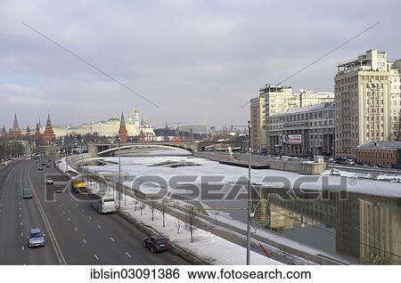 "Moscow cityscape, the Kremlin at back, in winter, Moscow, Moscow, Moscow, Russia, Europe" View Large Photo Image Stock Photograph - "Moscow cityscape, the Kremlin at back, in winter, Moscow, Moscow, Moscow, Russia, Europe". Fotosearch