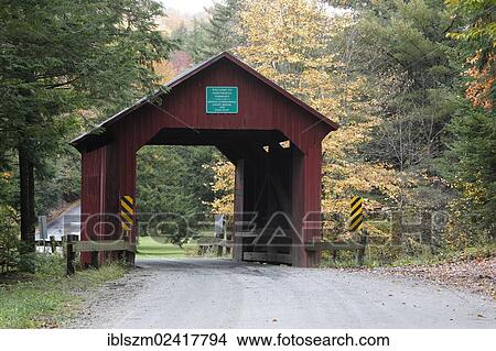 Moseley Covered Bridge in autumn, Northfield, Vermont, USA View Large Photo Image Picture - Moseley Covered Bridge in autumn, Northfield, Vermont, USA. Fotosearch