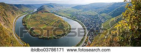 "Moselle River loop in autumn, view from Calmont Bremm, Rhineland-Palatinate, Germany, Europe" View Large Photo Image Stock Image - "Moselle River loop in autumn, view from Calmont Bremm, Rhineland-Palatinate, Germany, Europe". Fotosearch