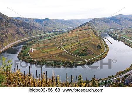 "Moselle River loop in autumn, view from Calmont Bremm, Rhineland-Palatinate, Germany, Europe" View Large Photo Image Stock Photo - "Moselle River loop in autumn, view from Calmont Bremm, Rhineland-Palatinate, Germany, Europe". Fotosearch