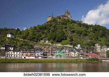 "Moselle river with Reichsburg Imperial Castle, Cochem, Moselle, Rhineland-Palatinate, Germany, Europe, PublicGround, Europe" View Large Photo Image Stock Photo - "Moselle river with Reichsburg Imperial Castle, Cochem, Moselle, Rhineland-Palatinate, Germany, Europe, PublicGround, Europe". Fotosearch