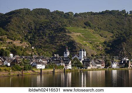Moselle valley in the morning light, Karden district with the abbey church of St. Castor, Treis-Karden, Moselle river, Rhineland-Palatinate, Germany, Europe, PublicGround, Europe View Large Photo Image Stock Image - Moselle valley in the morning light, Karden district with the abbey church of St. Castor, Treis-Karden, Moselle river, Rhineland-Palatinate, Germany, Europe, PublicGround, Europe. Fotosearch