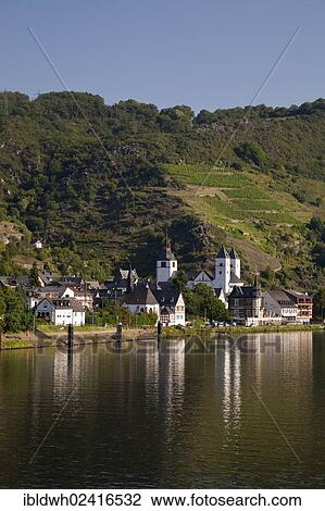 Moselle valley in the morning light, Karden district with the Abbey Church of St. Castor, Treis-Karden, Moselle river, Rhineland-Palatinate, Germany, Europe, PublicGround, Europe View Large Photo Image Stock Image - Moselle valley in the morning light, Karden district with the Abbey Church of St. Castor, Treis-Karden, Moselle river, Rhineland-Palatinate, Germany, Europe, PublicGround, Europe. Fotosearch
