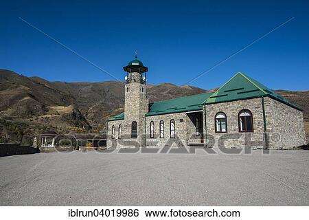 "Mosque in the grounds of the Husein Isaev Museum of local history, Itum Kale, Chechnya, Caucasus, Russia, Europe" View Large Photo Image Stock Photograph - "Mosque in the grounds of the Husein Isaev Museum of local history, Itum Kale, Chechnya, Caucasus, Russia, Europe". Fotosearch