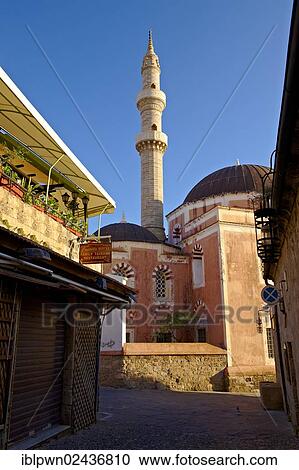 "Mosque in the Turkish area of Rhodes, UNESCO World Heritage Site, Greece, Europe" View Large Photo Image Stock Image - "Mosque in the Turkish area of Rhodes, UNESCO World Heritage Site, Greece, Europe". Fotosearch