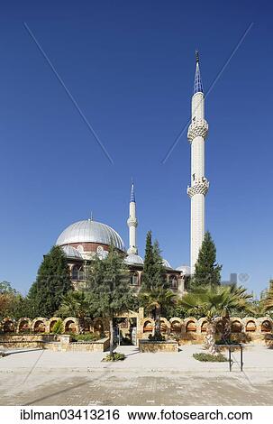 Stock Photograph - "Mosque of Karahayit, Karahayit, Denizli Province, Aegean Region, Turkey, Asia". Fotosearch