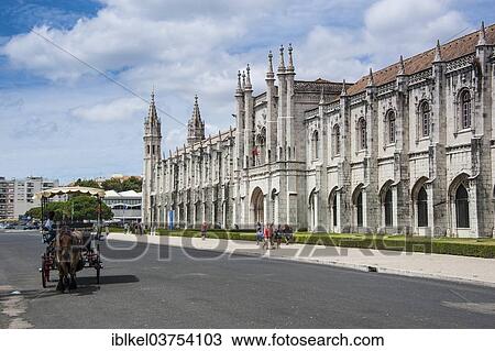 Stock Image - "Mosteiro dos Jeronimos, Jeronimos Monastery, Belem, Lisbon, Lisbon District, Portugal, Europe". Fotosearch