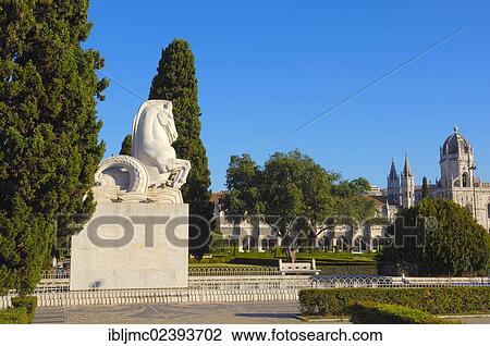 Stock Image - "Mosteiro dos Jeronimos, Monastery of the Hieronymites, UNESCO World Heritage Site, Belem, Lisbon, Portugal, Europe". Fotosearch
